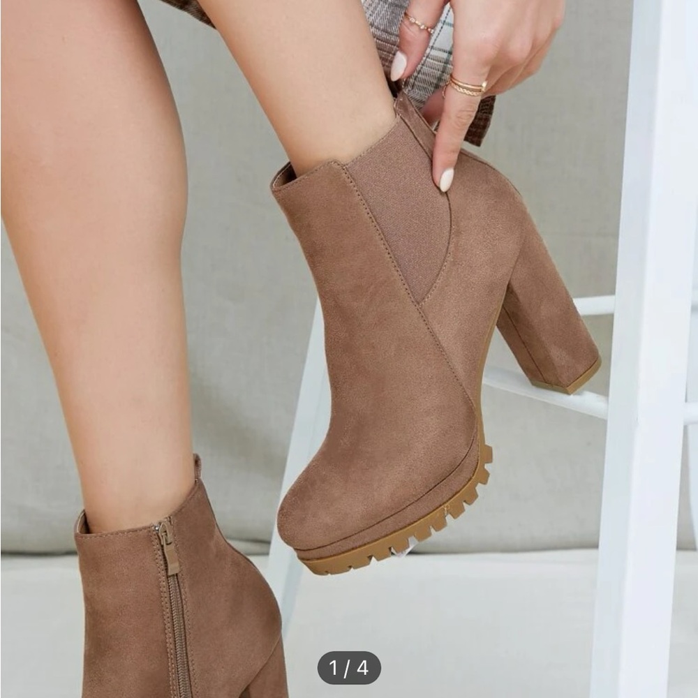 Shein brown booties